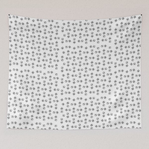 Item preview, Little cute creatures hand drawn illustration motif pattern designed and sold by DFLC Prints.