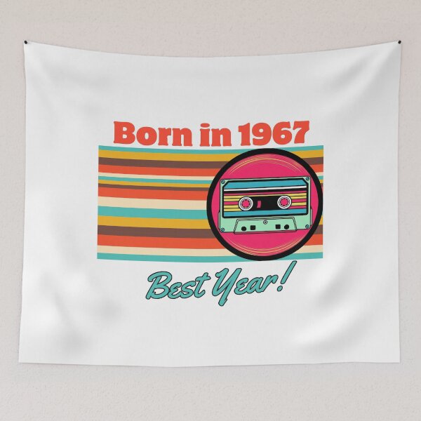Item preview, Born in 1967 in red designed and sold by ColorfulVertigo.