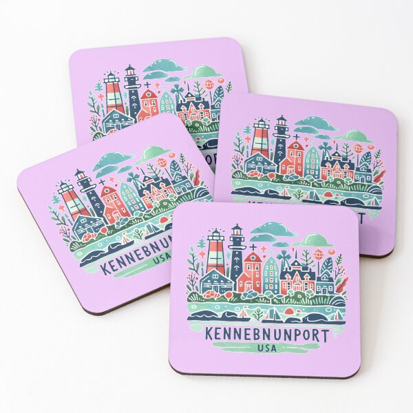 Item preview, Kennebunkport USA Minimalist Watercolor Sticker Design,  designed and sold by PaintMeWorld.