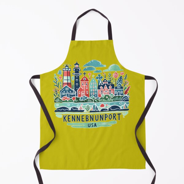 Item preview, Kennebunkport USA Minimalist Watercolor Sticker Design, designed and sold by PaintMeWorld.