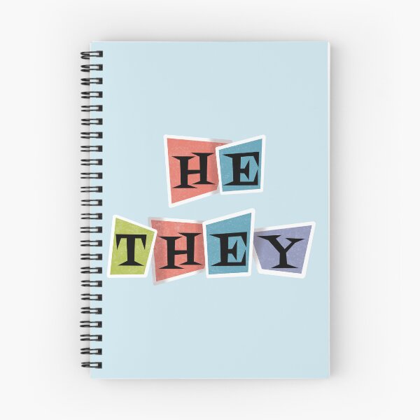 Item preview, Retro Pronouns He/They designed and sold by AstralAbraxas.