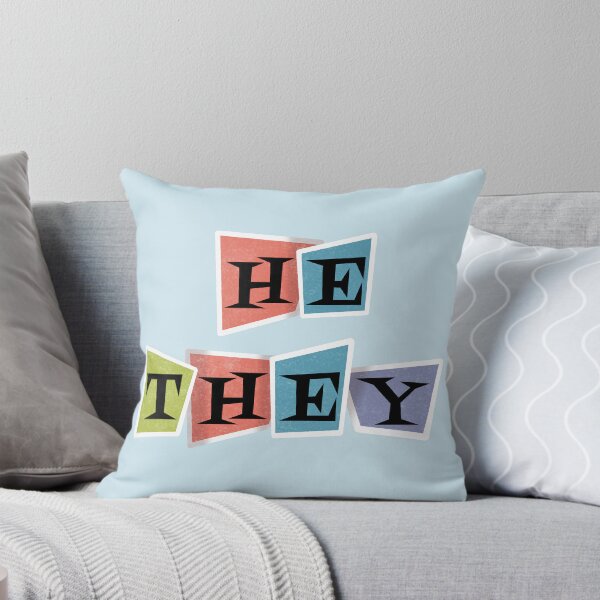 Item preview, Retro Pronouns He/They designed and sold by AstralAbraxas.