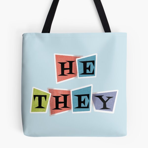 Item preview, Retro Pronouns He/They designed and sold by AstralAbraxas.