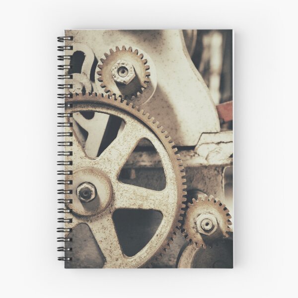 Item preview, Industrial Train Gears Close-Up - Vintage Modern Machinery Wall Art designed and sold by FraireDesign.