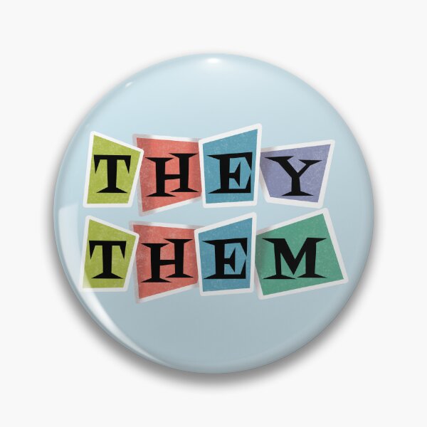 Item preview, Retro Pronouns They/Them designed and sold by AstralAbraxas.