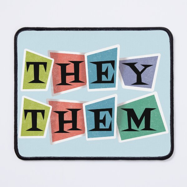 Item preview, Retro Pronouns They/Them designed and sold by AstralAbraxas.