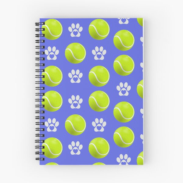 Item preview, tennis balls and paw prints  designed and sold by Alelmisira.