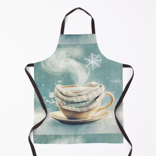 Item preview, Cozy Cup of Winter Warmth: Steaming Tea and Scarf designed and sold by Desireehaz.