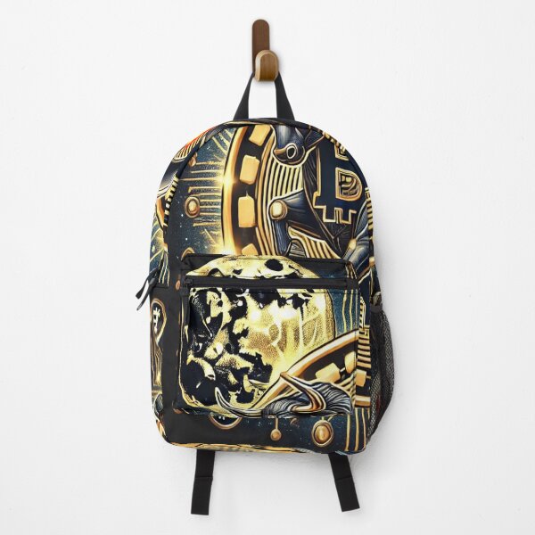 Item preview, Bitcoin Bull & Rocket to the Moon - Futuristic Crypto Art designed and sold by photoparadise22.