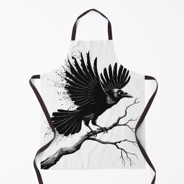 Item preview, Dark Raven on Branch Gothic Artwork designed and sold by ZetaDream.