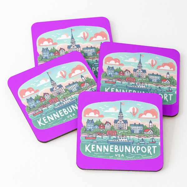 Item preview,  Kennebunkport USA Minimalist Watercolor Sticker Design,  designed and sold by PaintMeWorld.