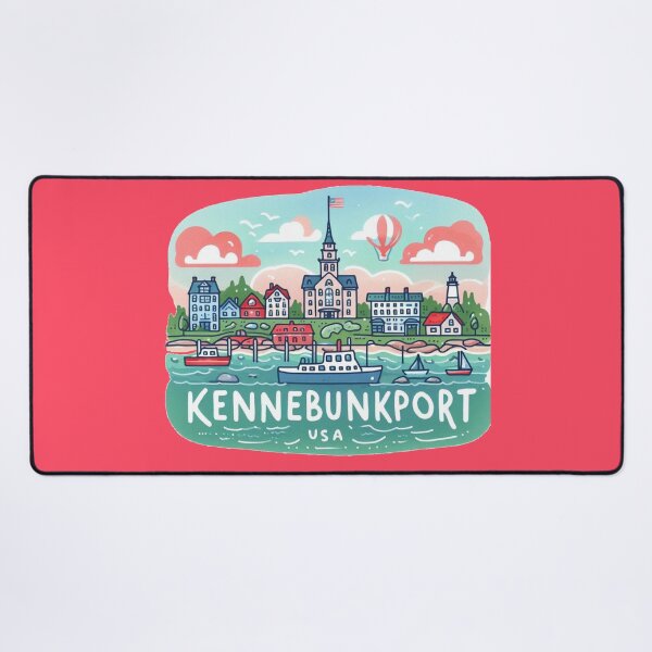 Item preview, Kennebunkport USA Minimalist Watercolor Sticker Design, designed and sold by PaintMeWorld.