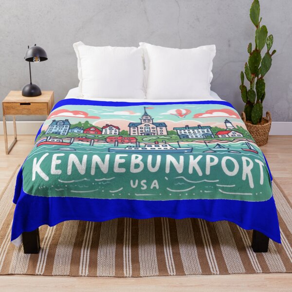 Item preview, Kennebunkport USA Minimalist Watercolor Sticker Design, designed and sold by PaintMeWorld.