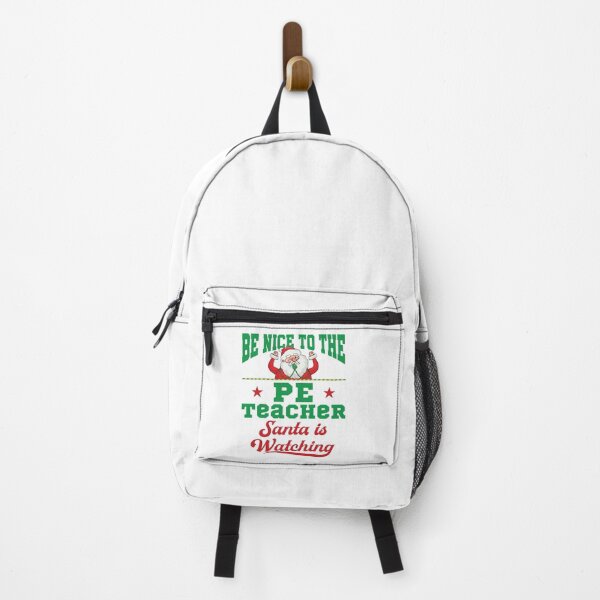 Item preview, Be Nice to the PE Teacher Santa Is Watching Cute Christmas Xmas Holiday designed and sold by jaygo.