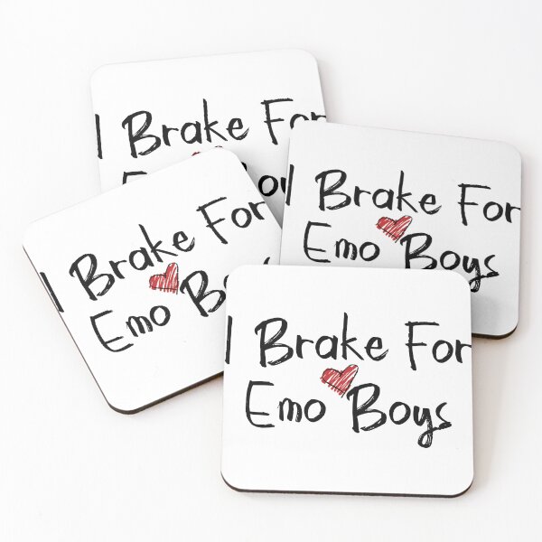 Item preview, I Brake For Emo Boys designed and sold by zombiemama.