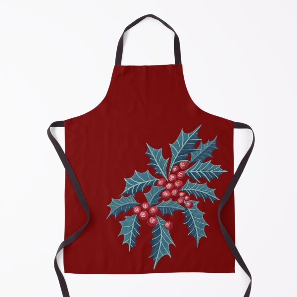 Item preview, Christmas holly and merry berry branch designed and sold by Kaushlydraw.