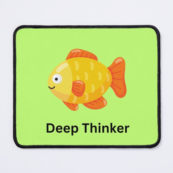 Item preview, Deep Thinker Fish designed and sold by alikelystory.
