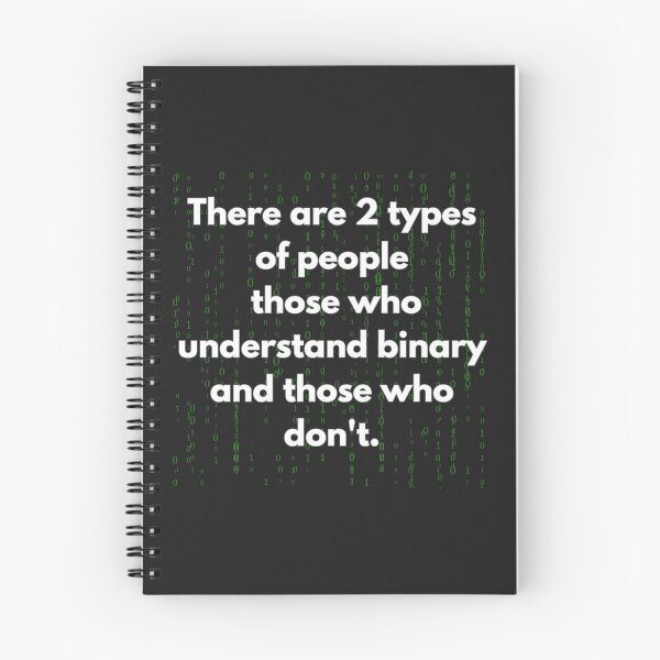 Item preview, Design with sarcastic quote from programmers: There are 2 types of people, those who understand binary and those who don't." designed and sold by StyleFused.