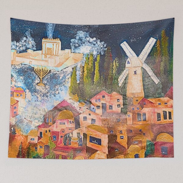 Item preview, Temple of Jerusalem in Hanukkah designed and sold by kabbalahart.