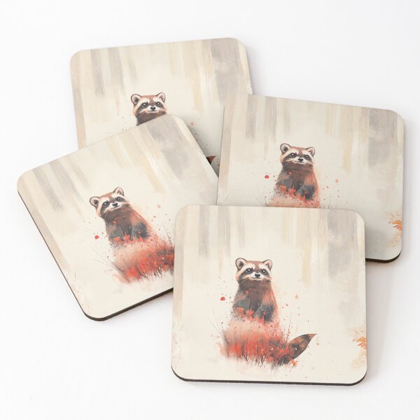 Item preview, Mapache en el bosque designed and sold by KeeganCreations.