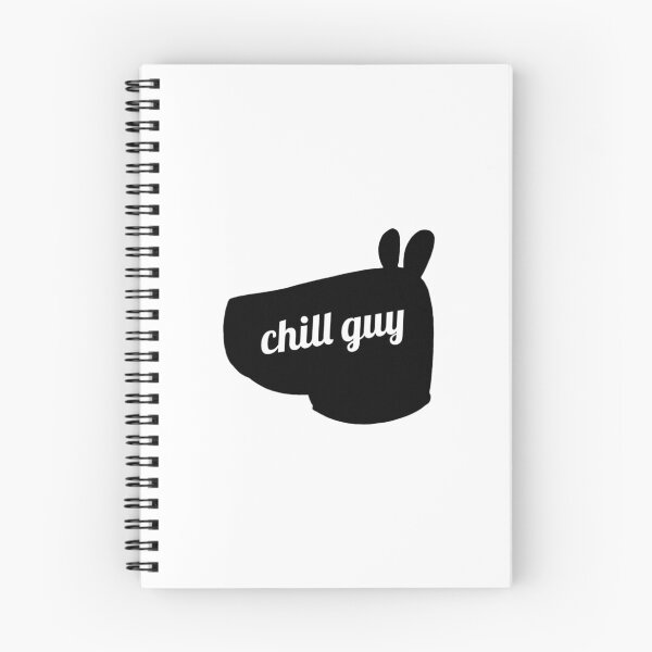 Item preview, Meme de Chill Guy con cabeza de perro en blanco y negro versión 1 designed and sold by Denis Epanov.