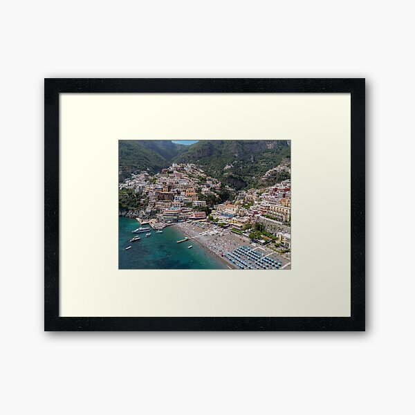 Positano Italy Amalfi Coast - Travel Photography Framed Art Print