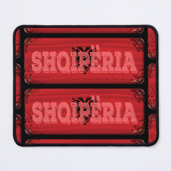 Item preview, ALBANIA Flag Albanian Flag Sticker T-Shirt 01 designed and sold by OuterShellUK.