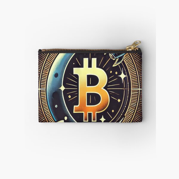Item preview, Bitcoin Lunar Voyage - Cosmic Crypto Art designed and sold by photoparadise22.