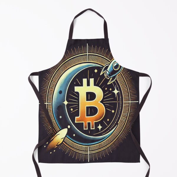 Item preview, Bitcoin Lunar Voyage - Cosmic Crypto Art designed and sold by photoparadise22.