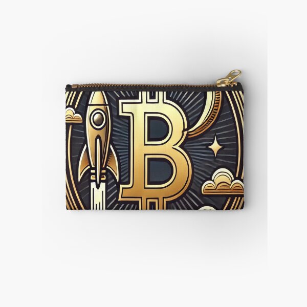 Item preview, Bitcoin Lunar Voyage - Cosmic Crypto Art designed and sold by photoparadise22.