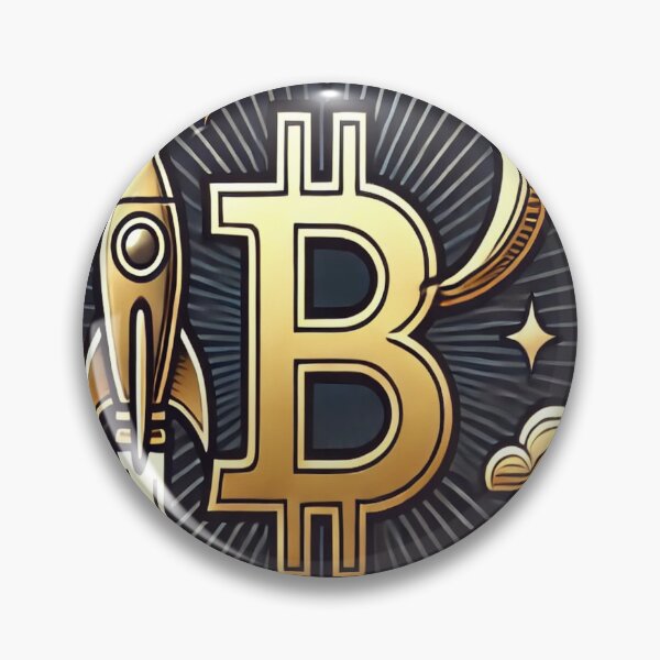 Item preview, Bitcoin Lunar Voyage - Cosmic Crypto Art designed and sold by photoparadise22.