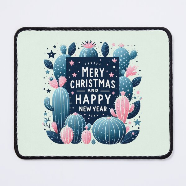 Item preview, Cactus Pink GreenTree Merry Christmas and Happy New Year designed and sold by Nanthanon.