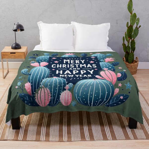 Item preview, Cactus Pink GreenTree Merry Christmas and Happy New Year designed and sold by Nanthanon.