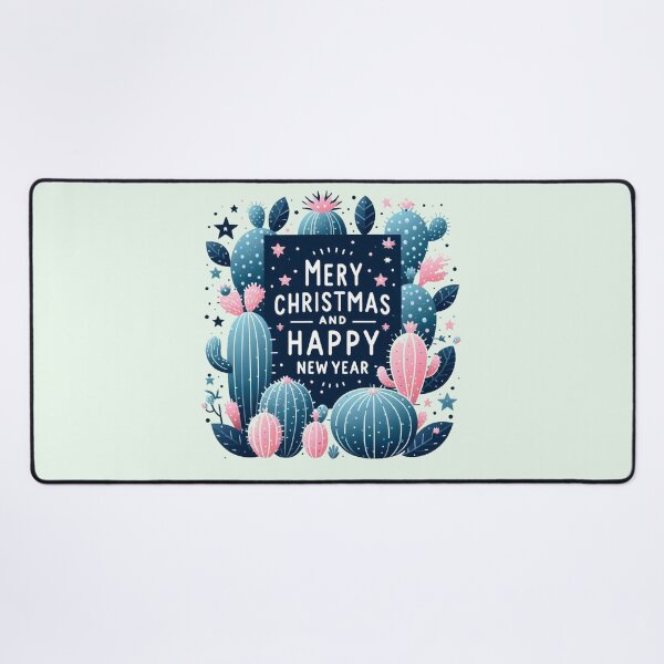 Item preview, Cactus Pink GreenTree Merry Christmas and Happy New Year designed and sold by Nanthanon.