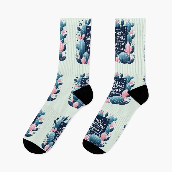 Item preview, Cactus Pink GreenTree Merry Christmas and Happy New Year designed and sold by Nanthanon.