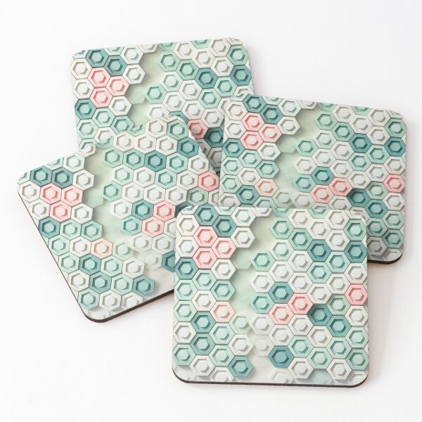 Item preview, Hexagon Wallpaper designed and sold by Random 00.