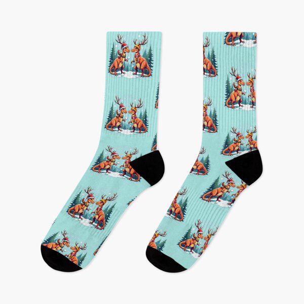 Item preview, Winter Dinosaurs with Scarves and Antlers designed and sold by Itsheartshop.
