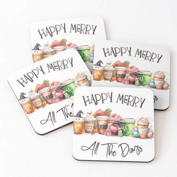 Item preview, Happy Merry All The Days Holiday Coffee designed and sold by MamaCDesigns.