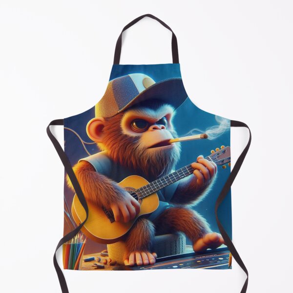 Item preview, Funny Monkey Playing Acoustic Guitar designed and sold by choder61.