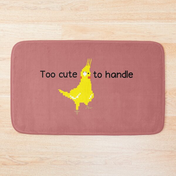 Item preview, Too cute to handle Pixel Art Yellow Bird with Adorable Charm and Whimsical Details designed and sold by nuutree.