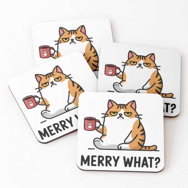 Item preview, Merry what?, Cattitude for Christmas  designed and sold by Coollzone.
