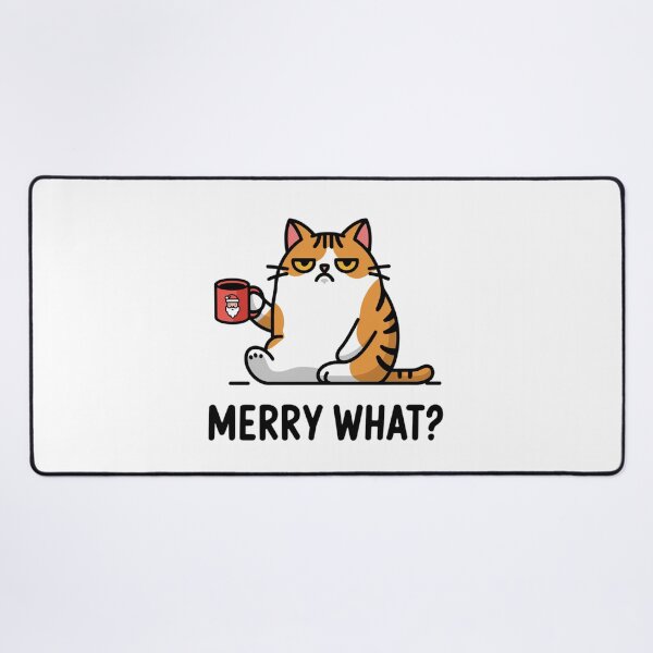Item preview, Merry what?, Cattitude for Christmas designed and sold by Coollzone.