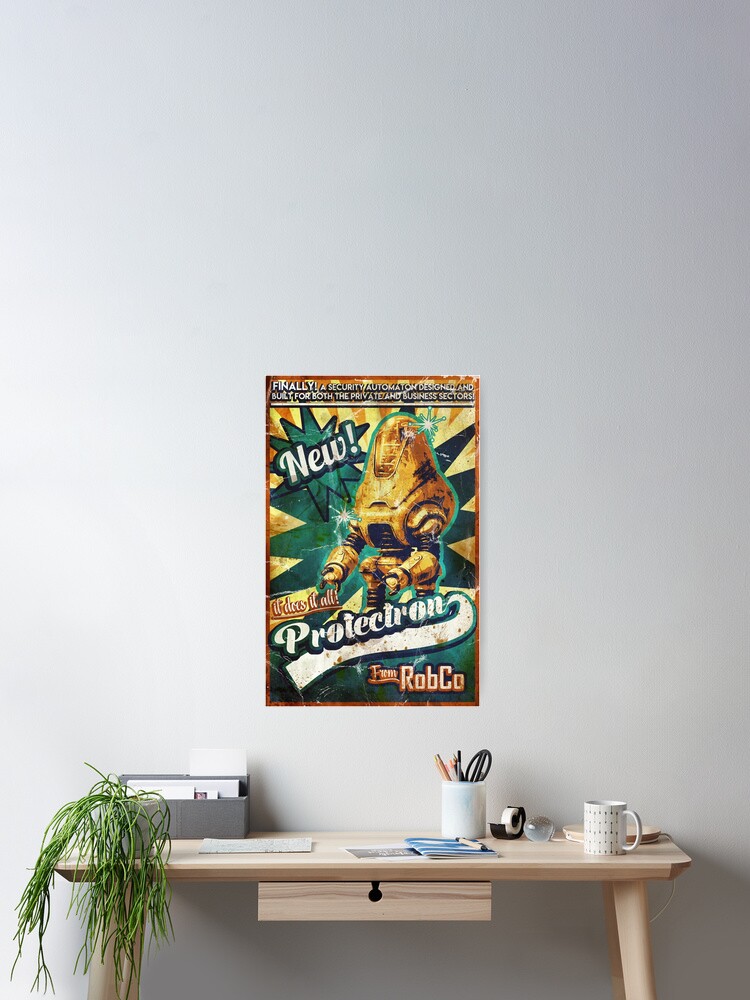 Imagen 2 de 3, Póster con la obra Anuncio de Protectrón, diseñada y vendida por jenkem69.