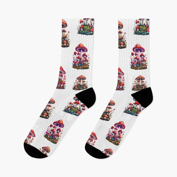 Item preview, Enchanted Mushroom Garden Fantasy Scene Pattern 2 designed and sold by Tom-Johnson.