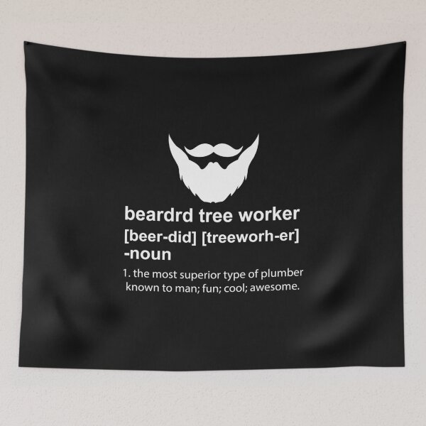 Item preview, Bearded Tree worker noun / Logging / Chainsawman / Arborist designed and sold by Tee Hub.