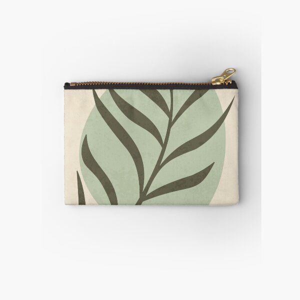 Artikelvorschau, Minimale botanische Blattkunst - Abstraktes Dekor in Grün und Beige entworfen und verkauft von CoreMinimal.