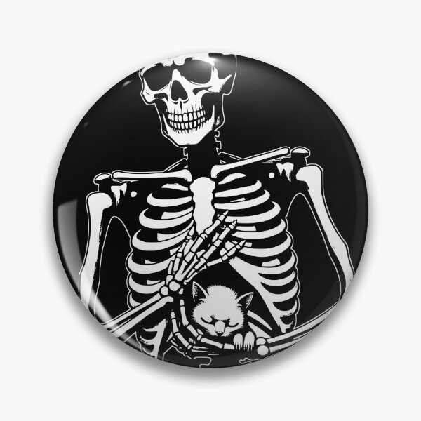 Item preview, Skeleton holding cat designed and sold by Brexmore3.