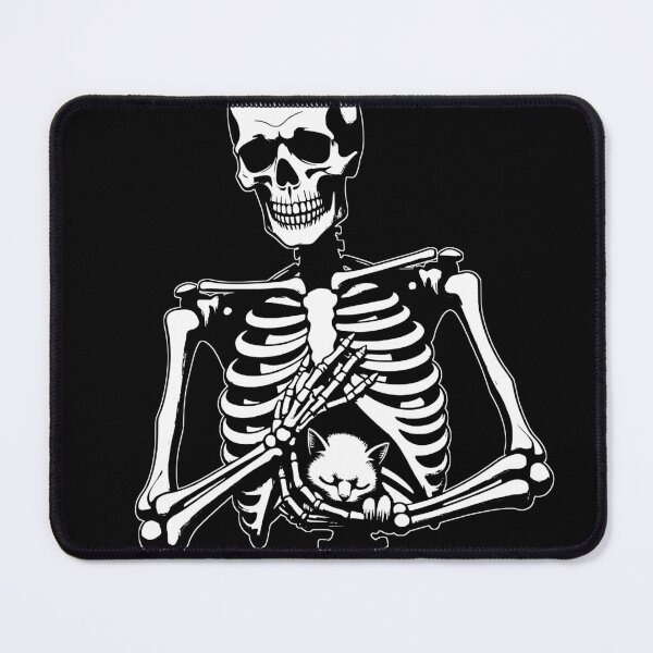 Item preview, Skeleton holding cat designed and sold by Brexmore3.
