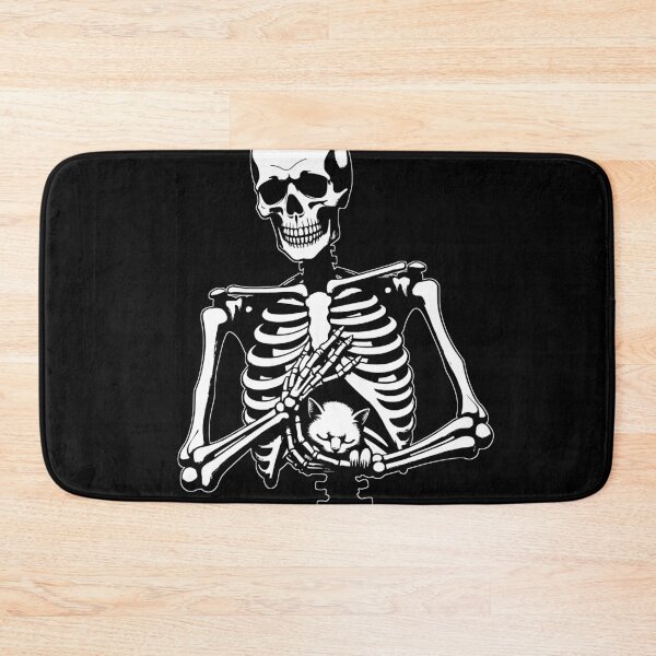 Item preview, Skeleton holding cat designed and sold by Brexmore3.