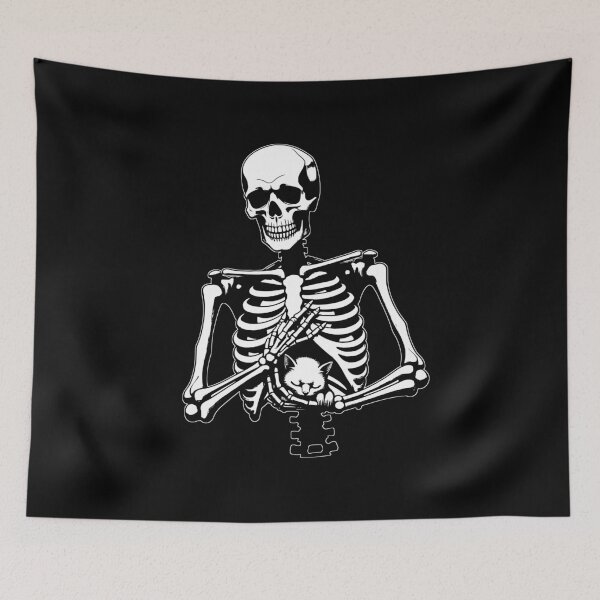 Item preview, Skeleton holding cat designed and sold by Brexmore3.